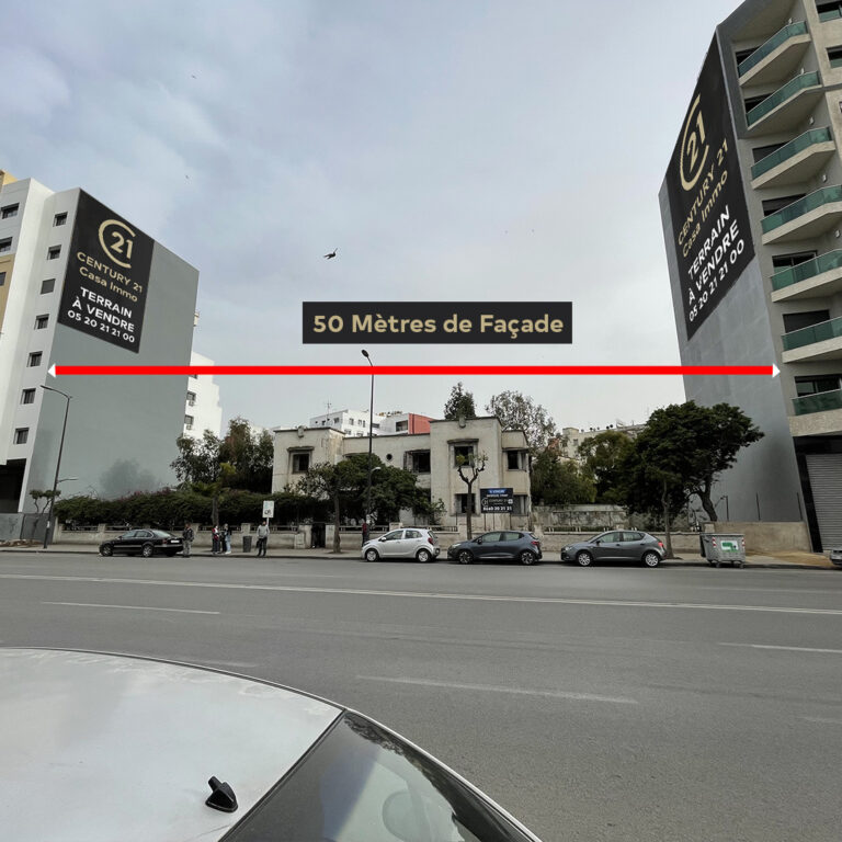 Terrain R+7 de 1954m2 à vendre avec Century21 Casa Immo